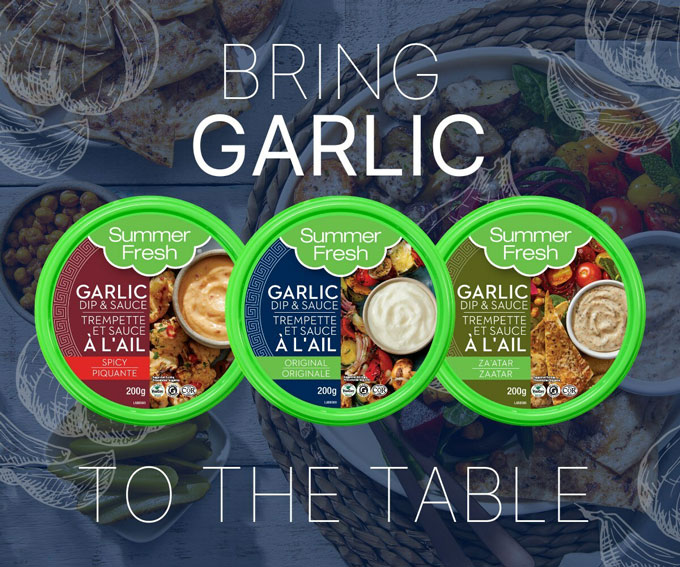 Get that Garlic! Summer Fresh launches three NEW Garlic Dips just in time for BBQ season!